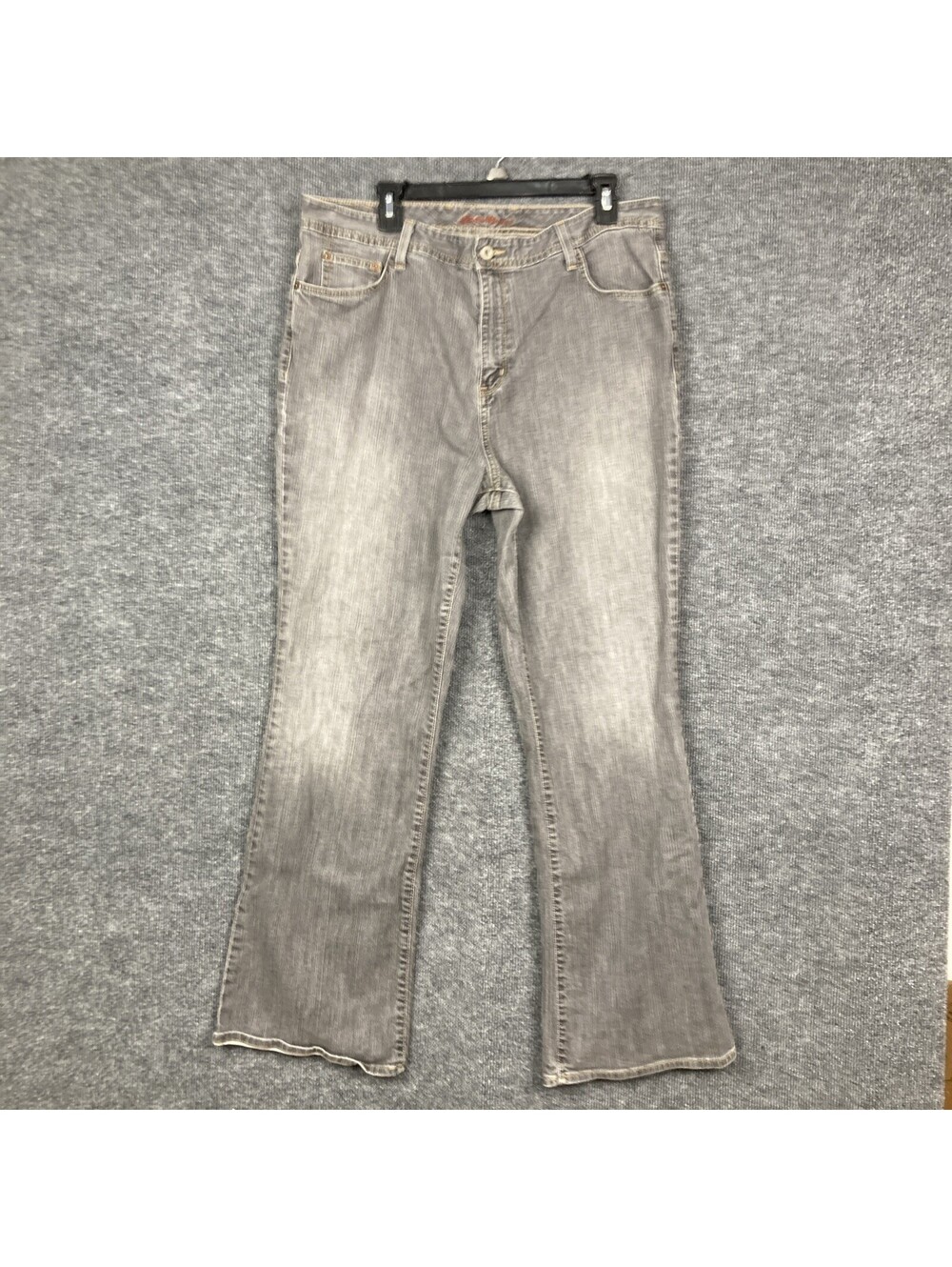 Eddie Bauer Fall 2007 Womens Size 16 R Dark Gray Stretch  Boot Cut Jeans